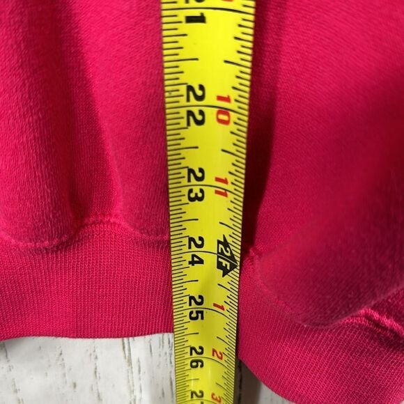 Hunt Club Vintage Embroidered Hot Pink Long Sleeve Crewneck Pullover Sweater - Picture 13 of 13